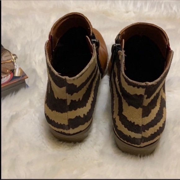 dolce vita cognac back print booties size 5.5 - Picture 3 of 6